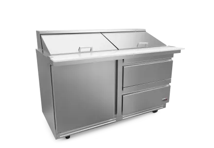 48" Mega Top Table w/ 18 Pans & 2 Drawers