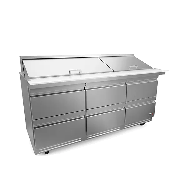 72" Mega Top Table w/ 30 Pans & 6 Drawers