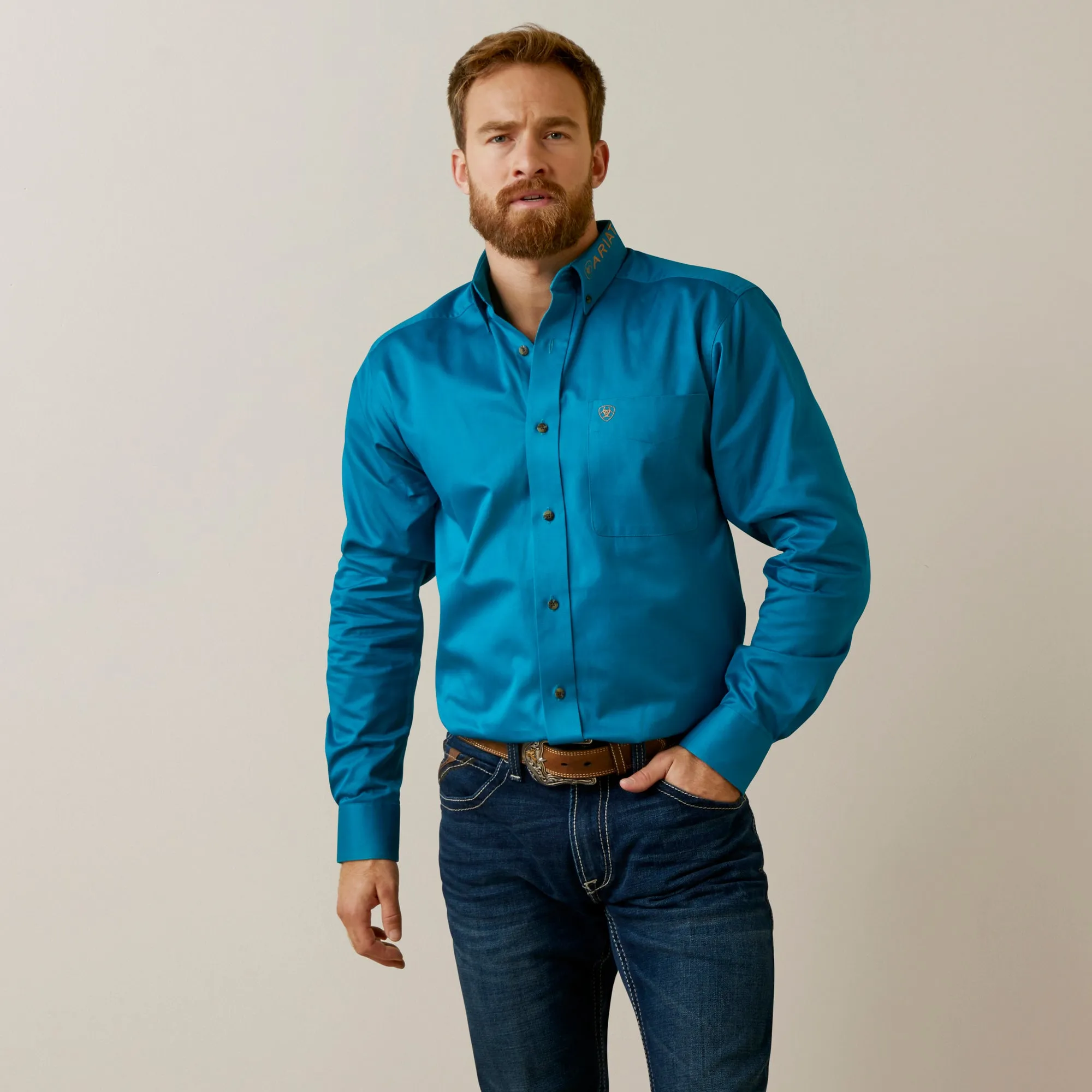 Ariat Men's Team Logo Slim Fit Shirt