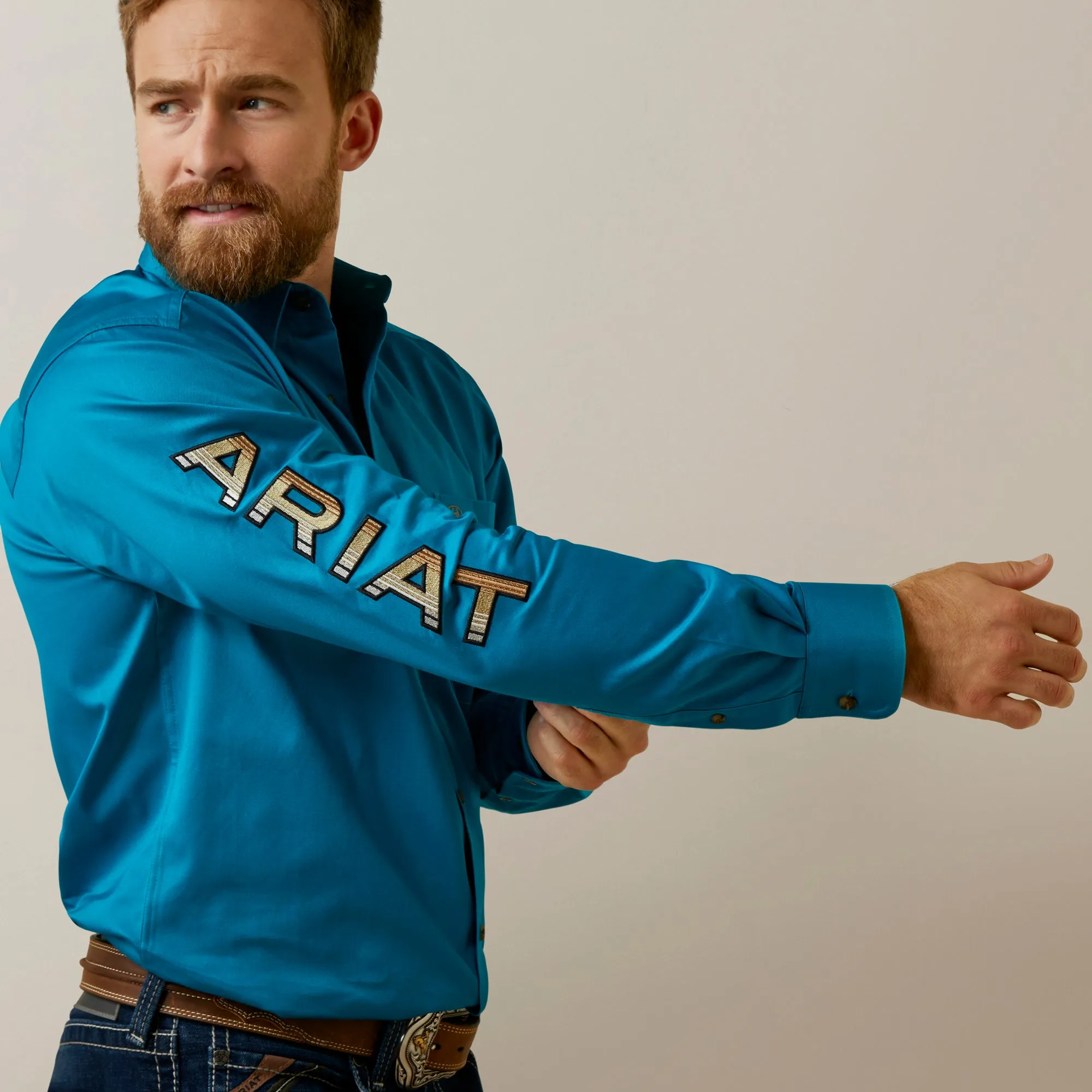 Ariat Men's Team Logo Slim Fit Shirt