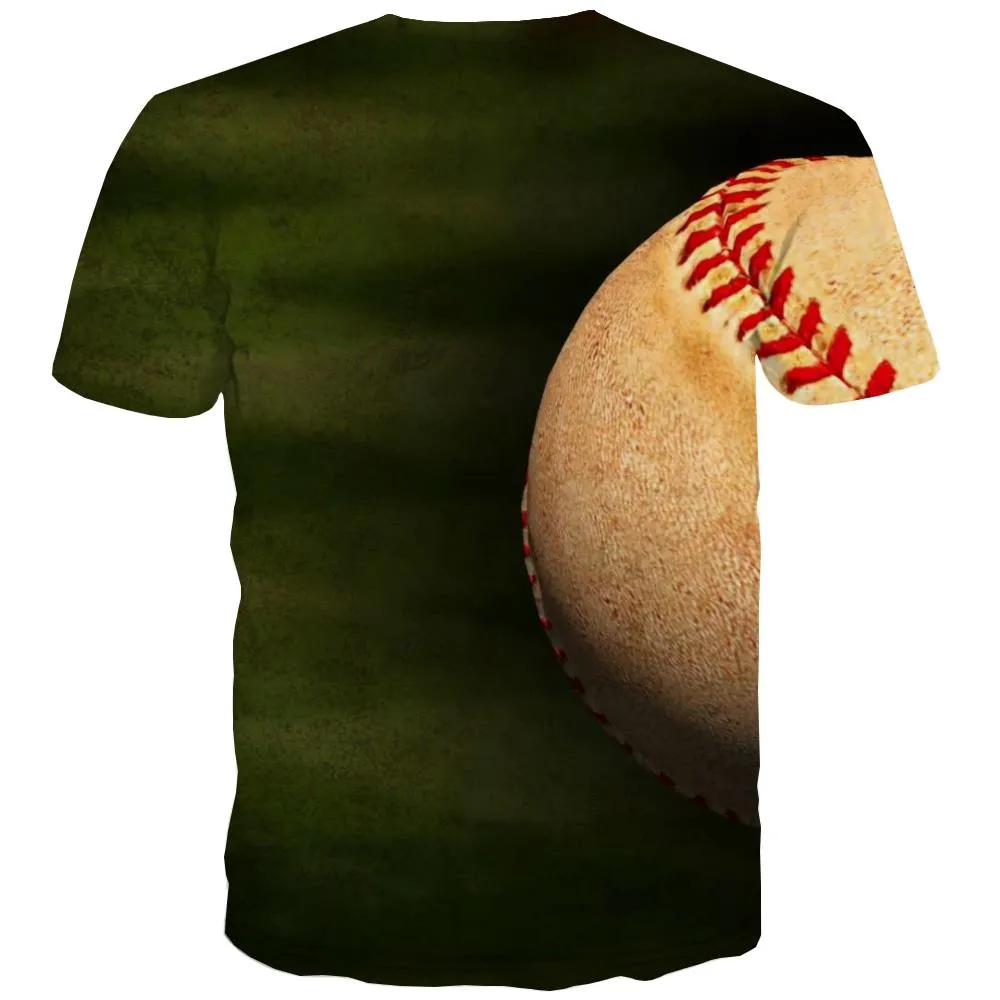 Baseball T shirts Men Stadium Tshirt Printed Game Tshirts Novelty White Shirt Print