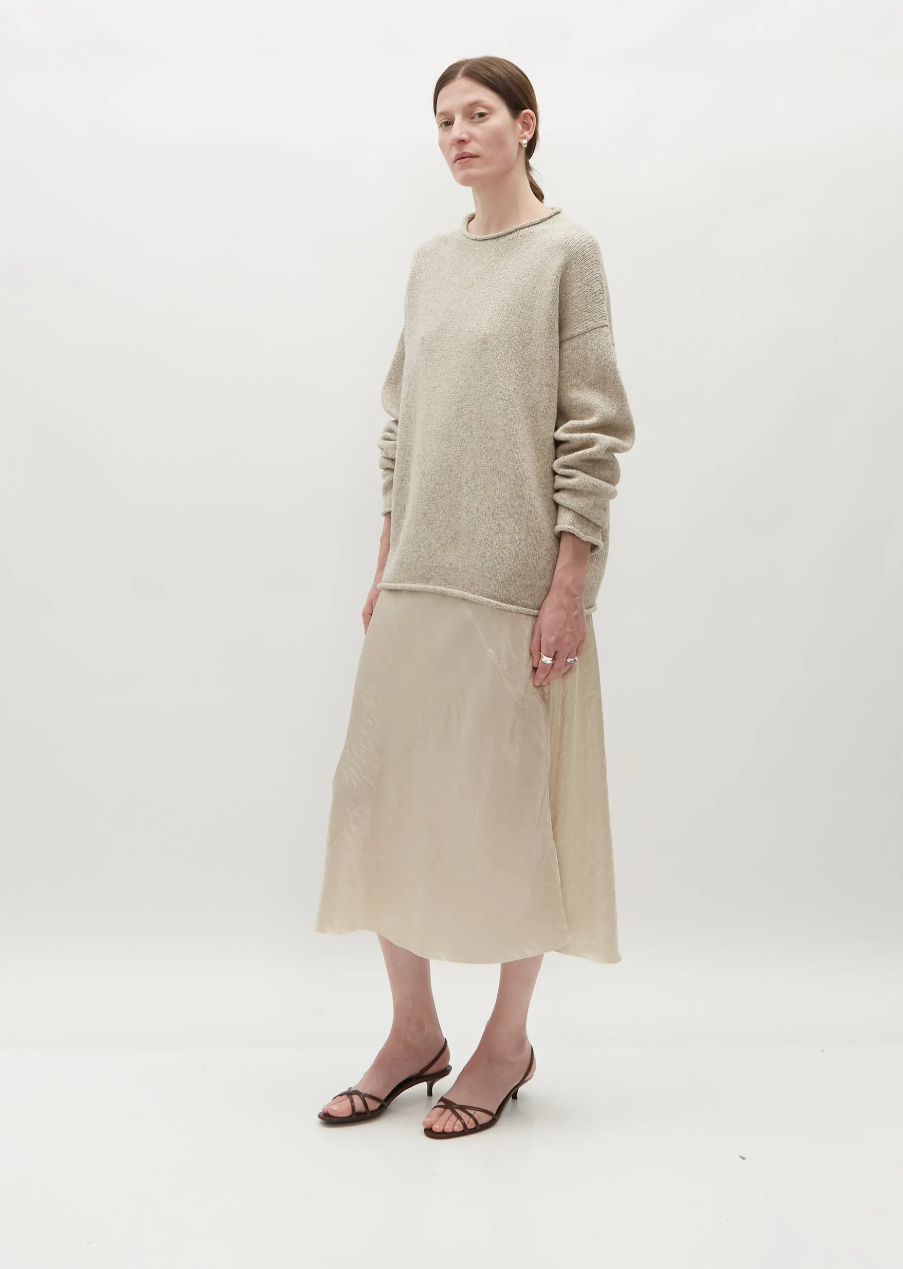Bateau Rollneck — Heather Grey