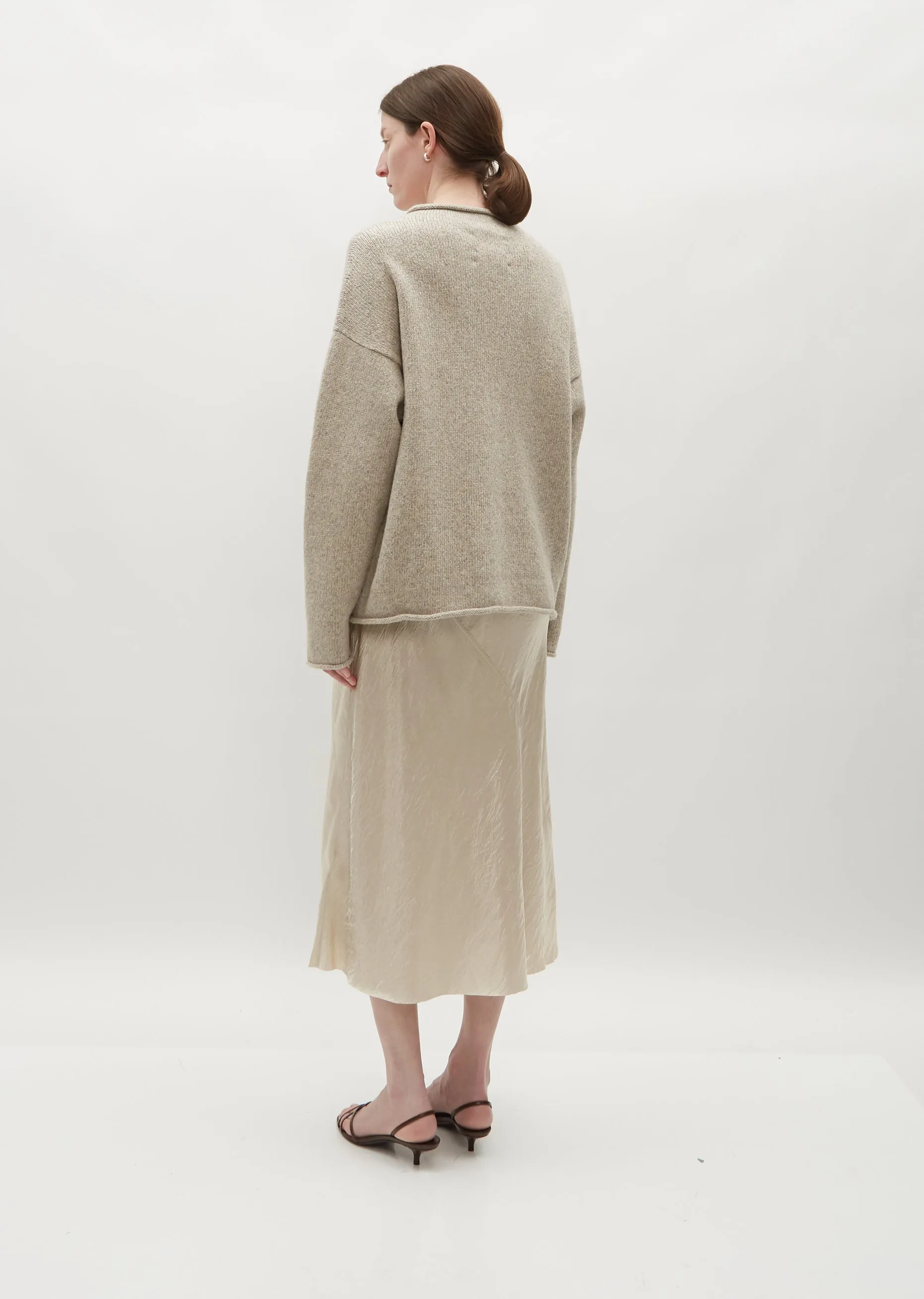 Bateau Rollneck — Heather Grey