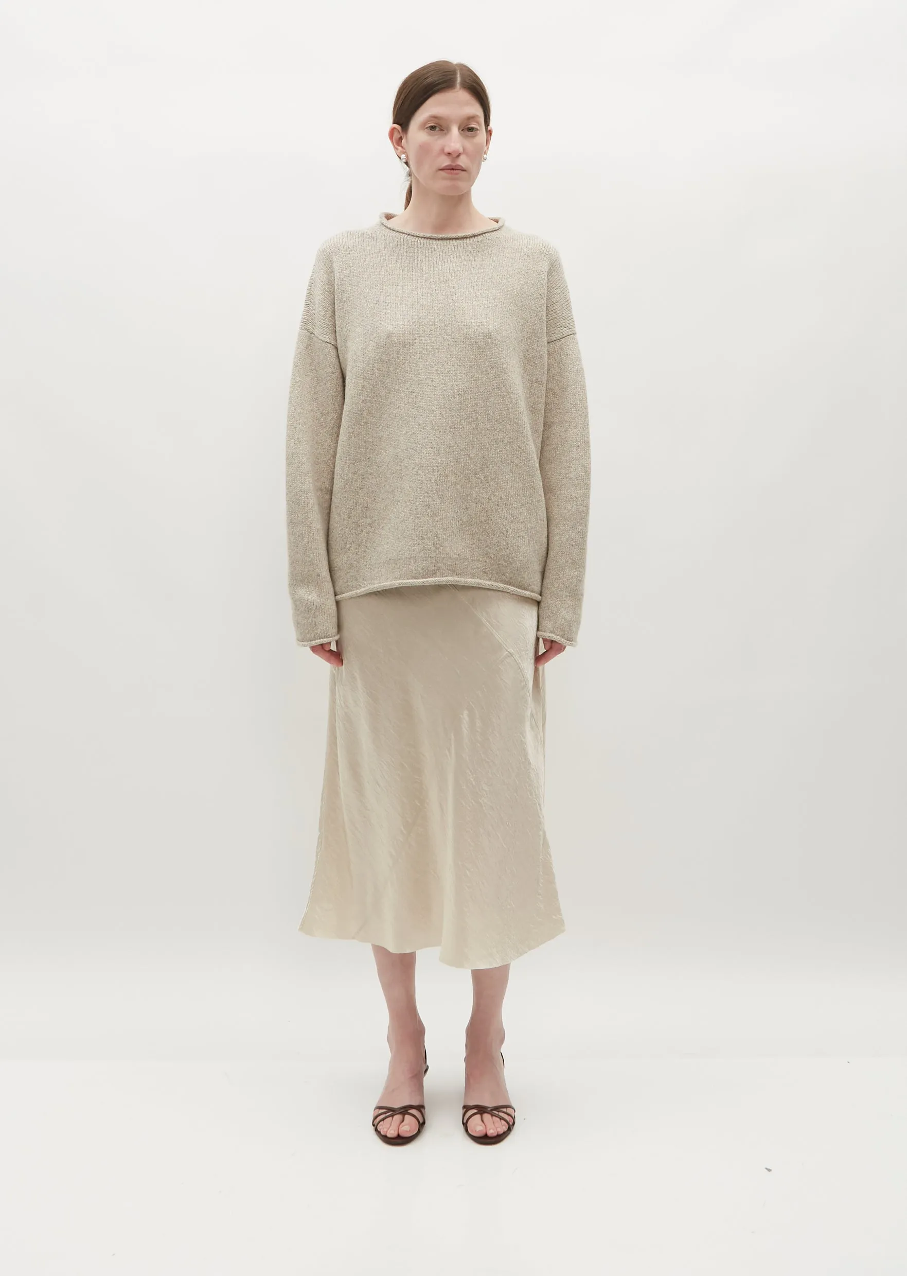 Bateau Rollneck — Heather Grey