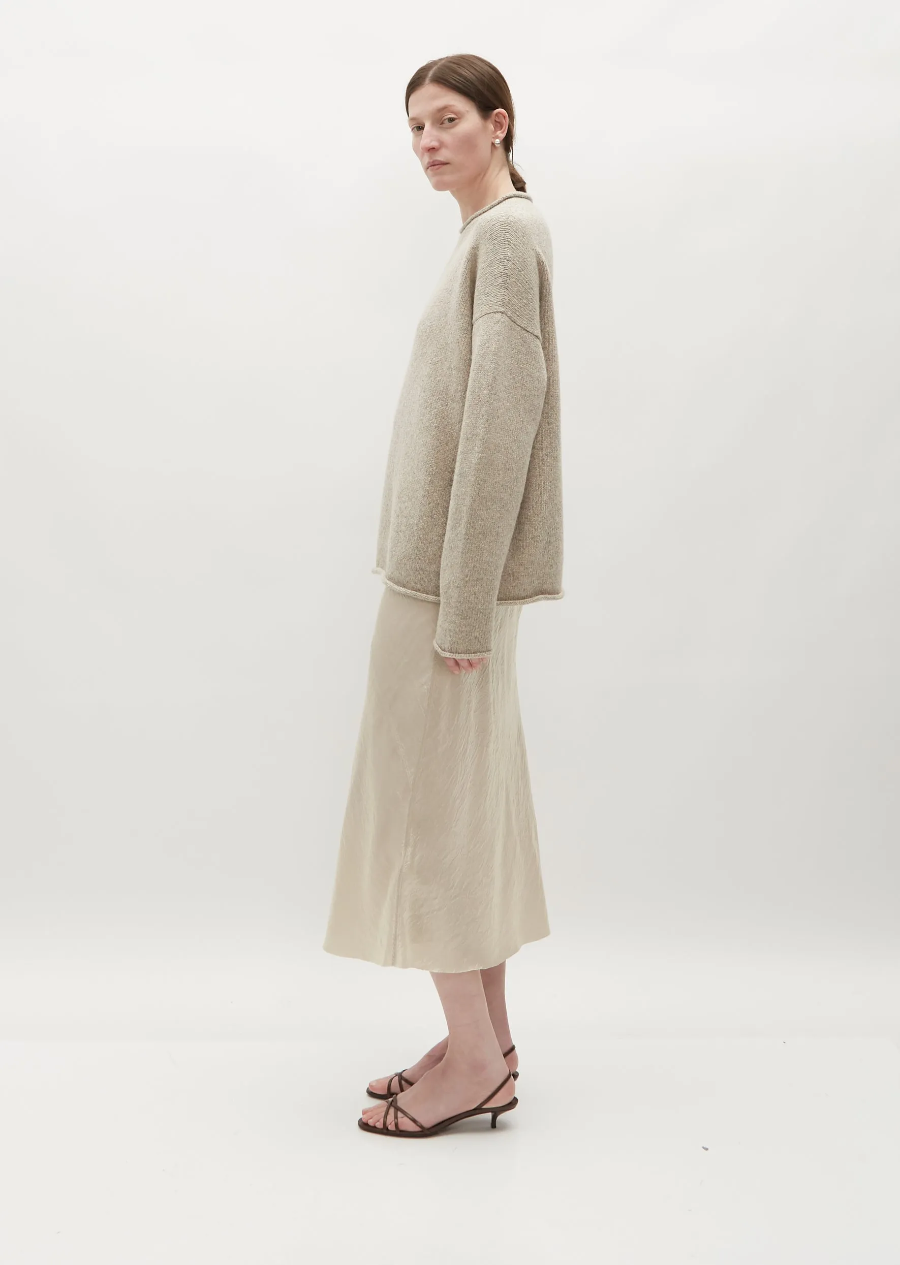 Bateau Rollneck — Heather Grey
