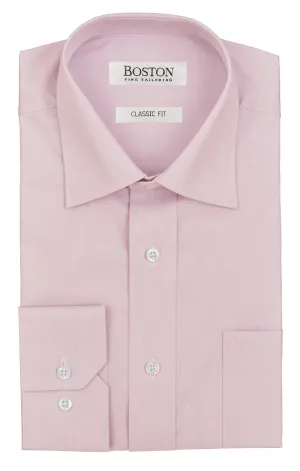 Boston Brooke Classic Cut Pink Business Shirt