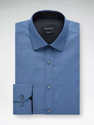 Bugatchi Steel Blue Solid Classic Fit