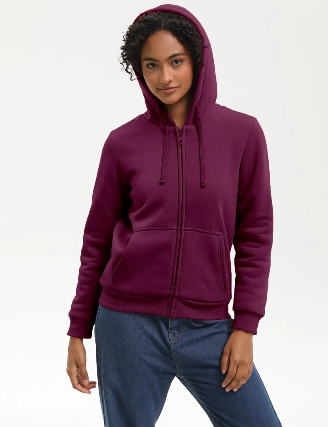Bumeex Women' Sweatshirt,Sherpa-Lined Hoodie