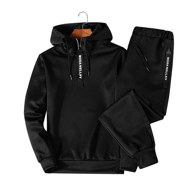 Casual tracksuit Set Men Fashion 2020 Jogger Sports Sportswear Suits Spring Autumn Two Pieces Hoodies Pants Set Male Sweat Suit