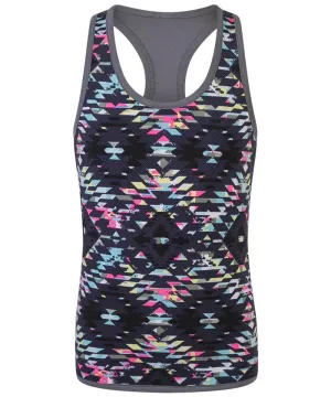 Charcoal/Bright Aztec - Kids reversible workout vest