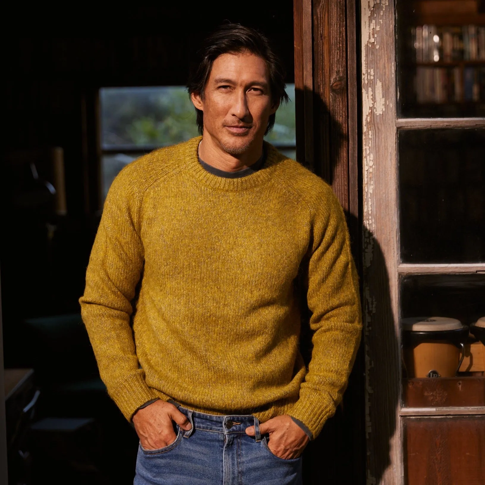 Collegiate Sweater Crew - Mustard
