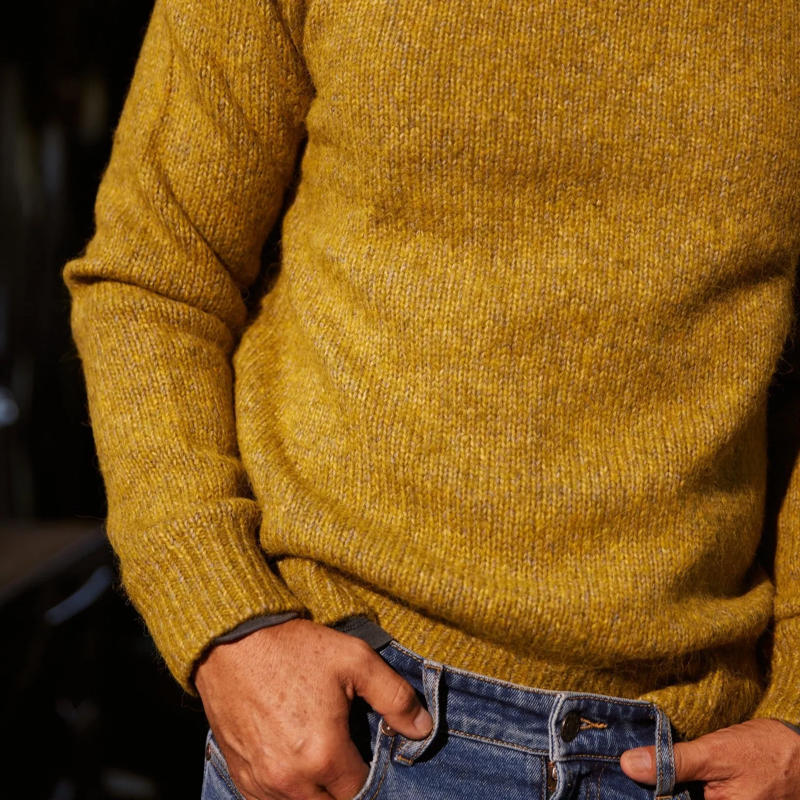 Collegiate Sweater Crew - Mustard