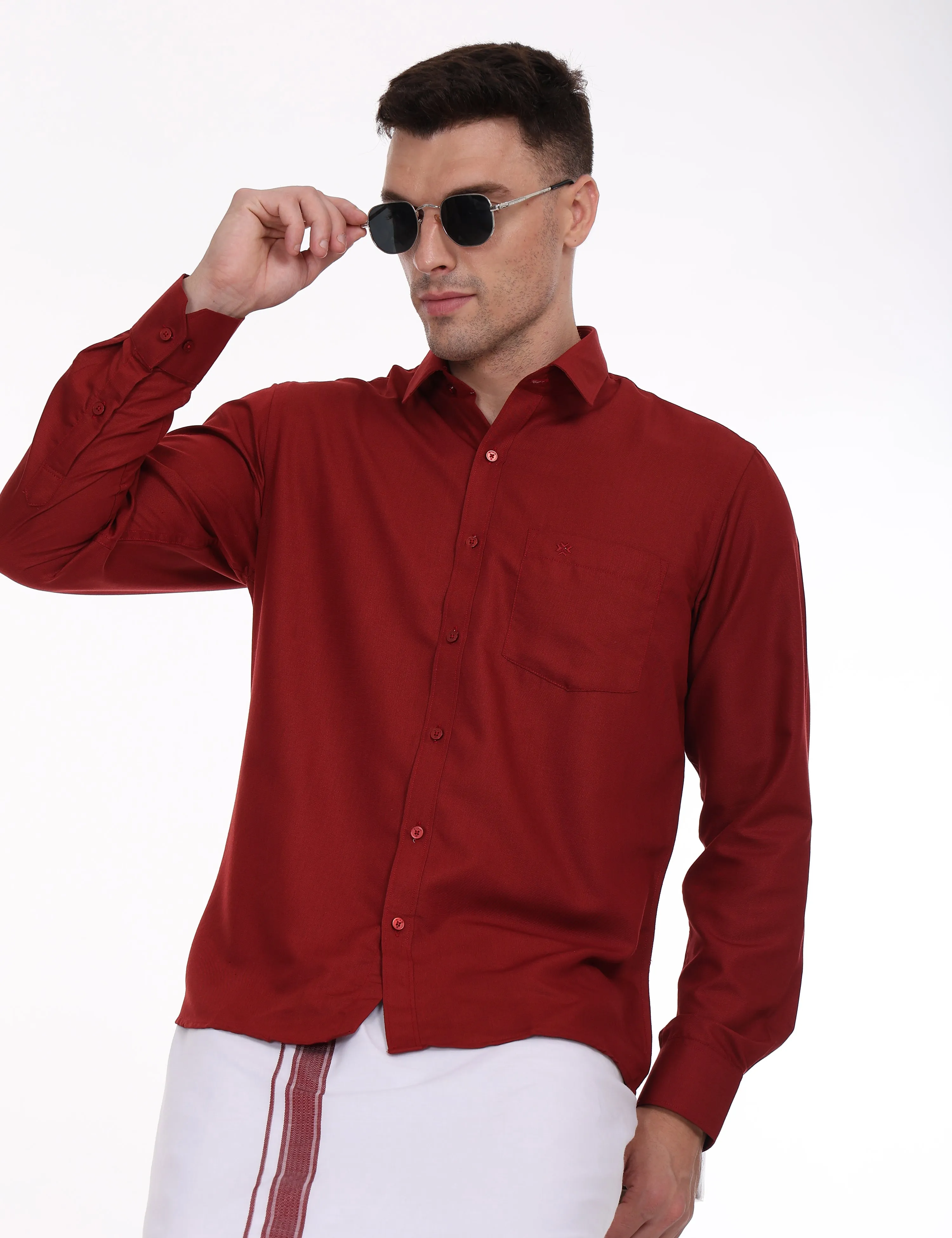 Cool Club Plus Cotton colour Shirt Full Sleeve - 31006