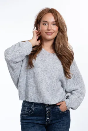 Daria Italian Knit - Soft Grey