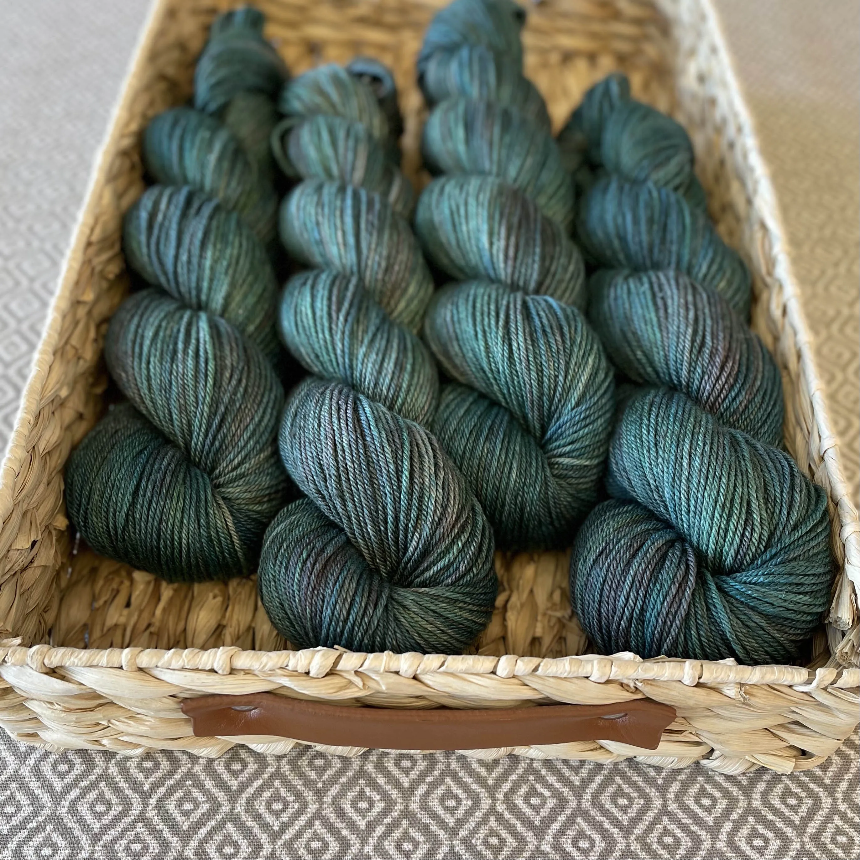 DK Yakity Yak Yarn - Turquoise Variegated
