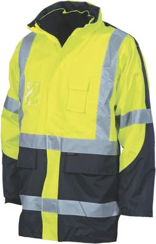 DNC 3993  Hi Vis 2 in 1 Jacket with Cross Back Tape