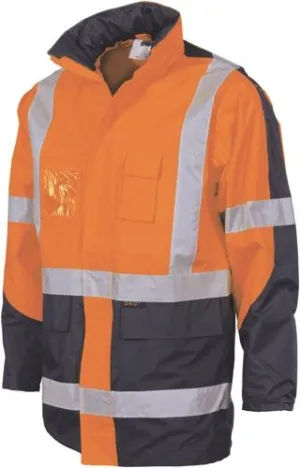 DNC 3993  Hi Vis 2 in 1 Jacket with Cross Back Tape