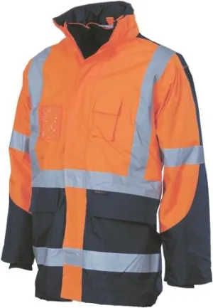 DNC 3998  Hi Vis 6 in 1 Jacket with Cross Back Tape