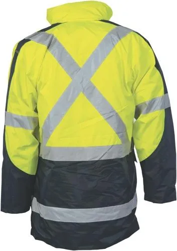 DNC 3998  Hi Vis 6 in 1 Jacket with Cross Back Tape