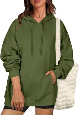 ELESOL Womens Oversized Hoodies Fleece Sweatshirts Long Sleeve
