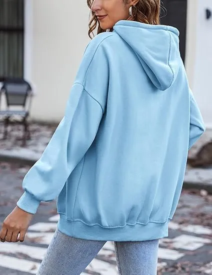 ELESOL Womens Oversized Hoodies Fleece Sweatshirts Long Sleeve