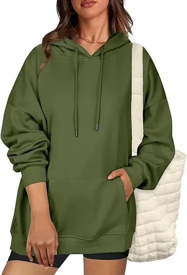 ELESOL Womens Oversized Hoodies Fleece Sweatshirts Long Sleeve