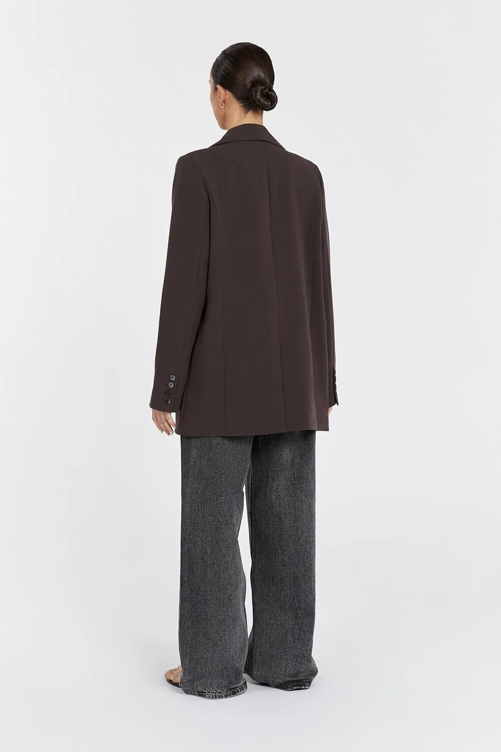 ELLE DARK CHOCOLATE BLAZER
