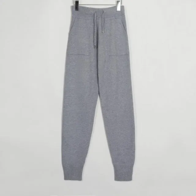 FashionSierra - Women Trendy Loose Stretchy Long Kintted Pants