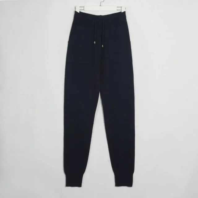 FashionSierra - Women Trendy Loose Stretchy Long Kintted Pants