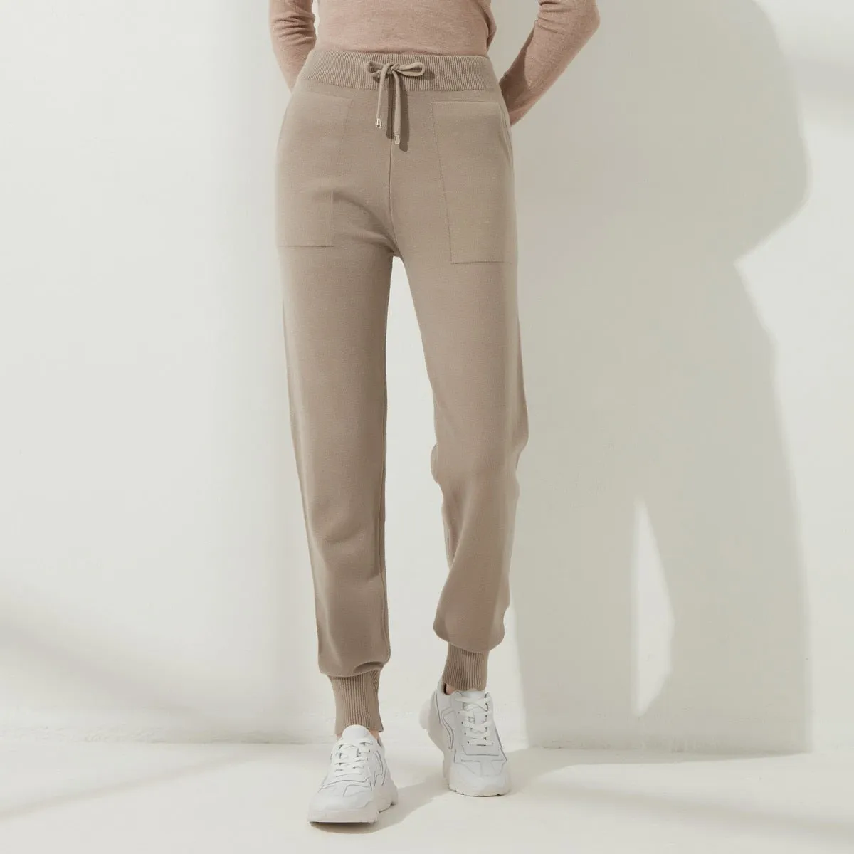 FashionSierra - Women Trendy Loose Stretchy Long Kintted Pants