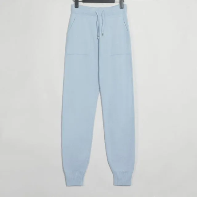FashionSierra - Women Trendy Loose Stretchy Long Kintted Pants