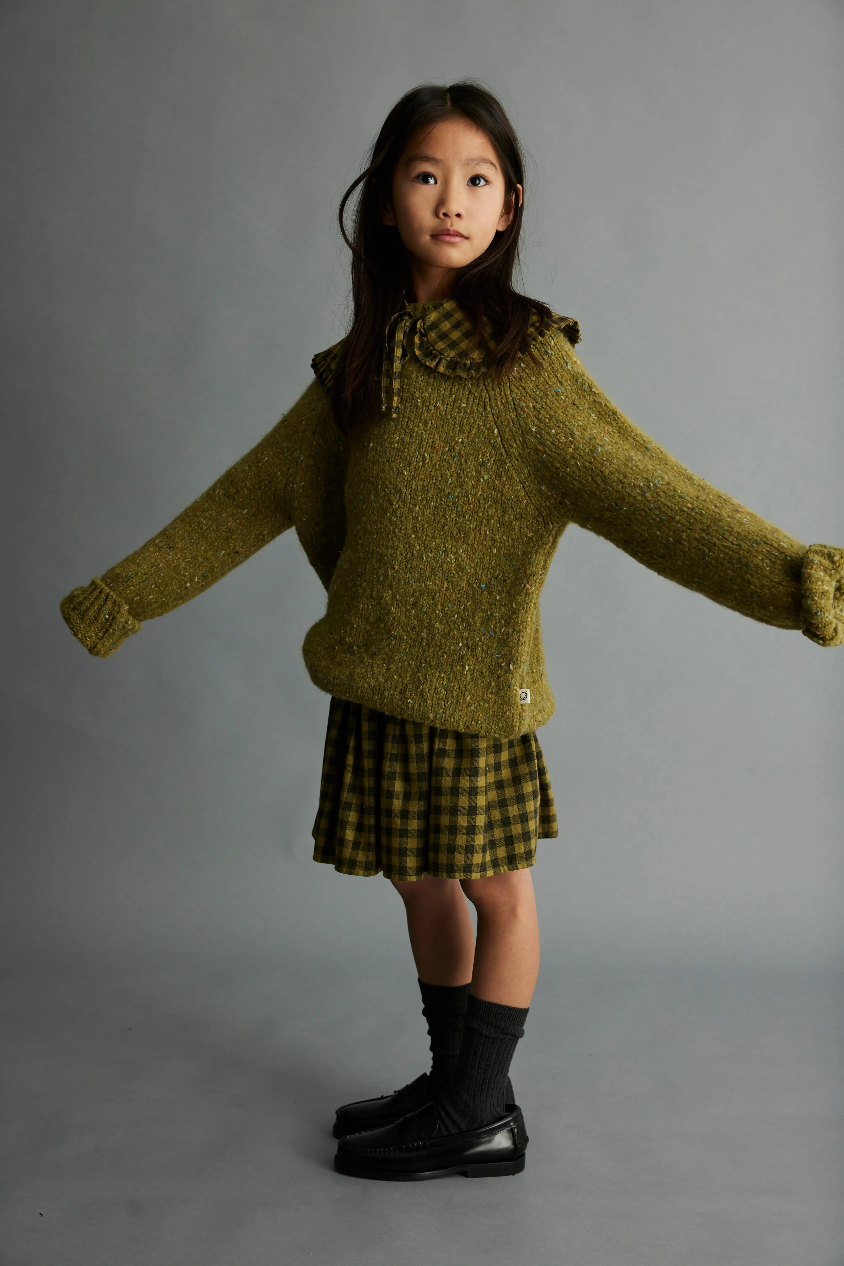 FLECKED TRICOT SWEATER