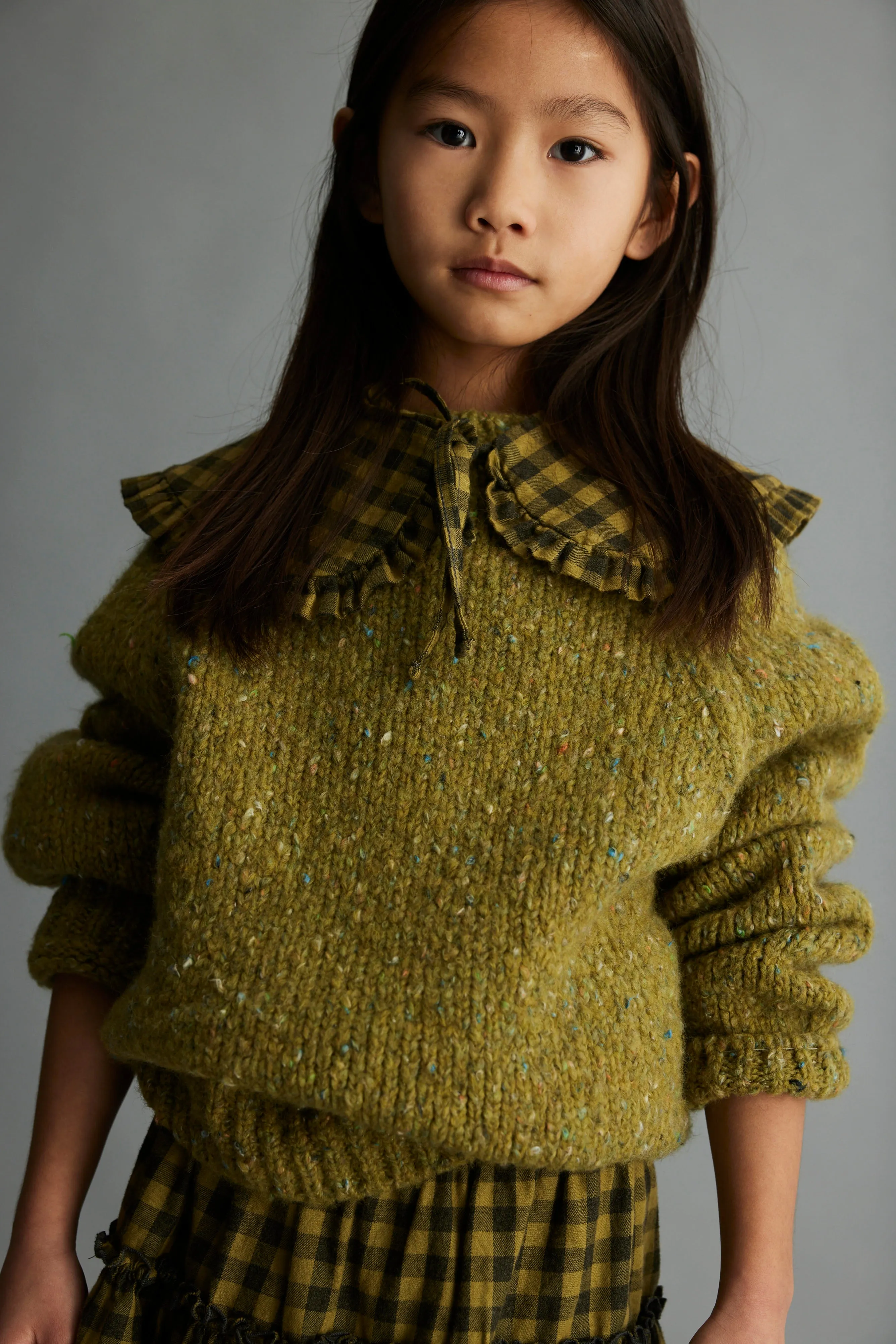 FLECKED TRICOT SWEATER