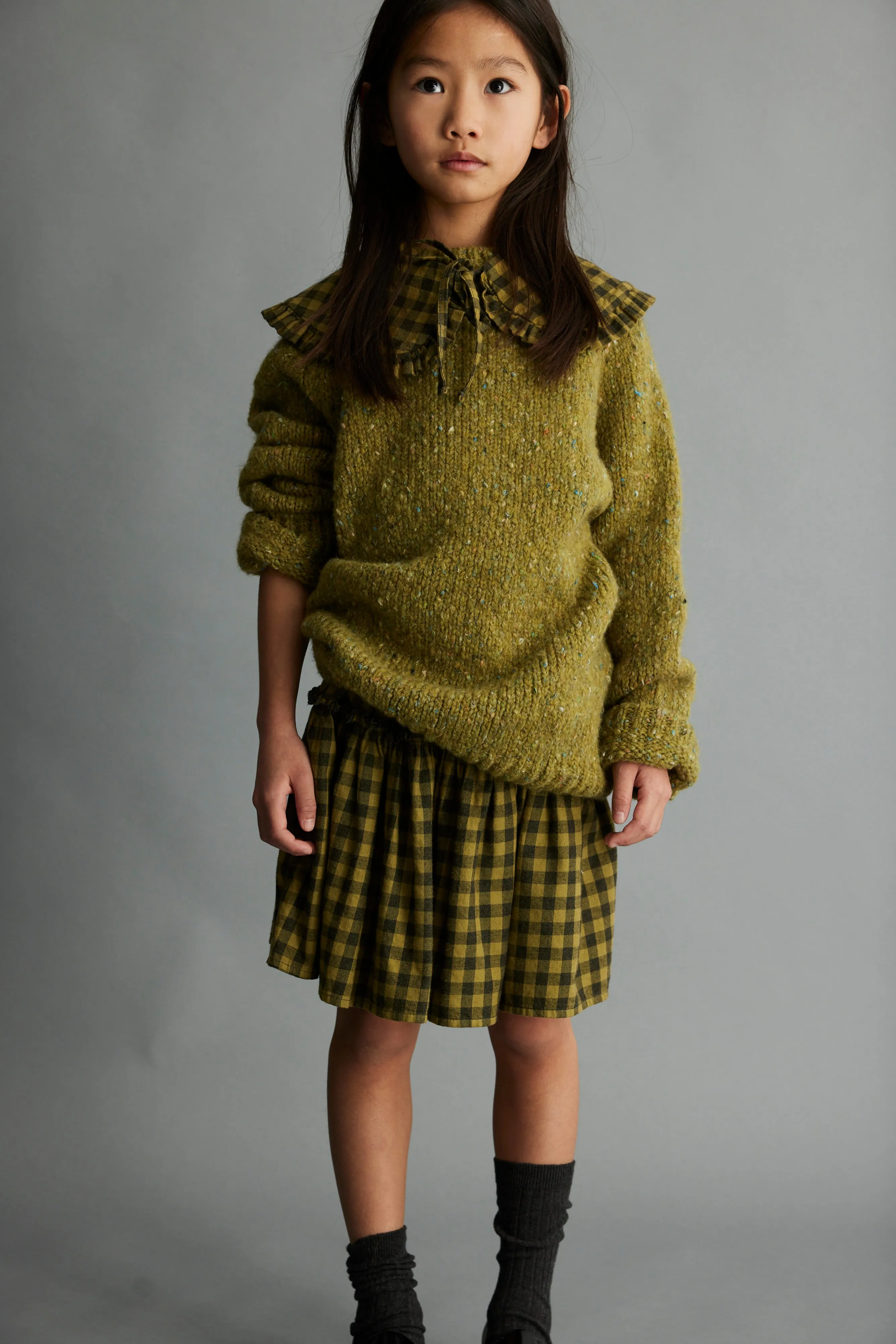 FLECKED TRICOT SWEATER