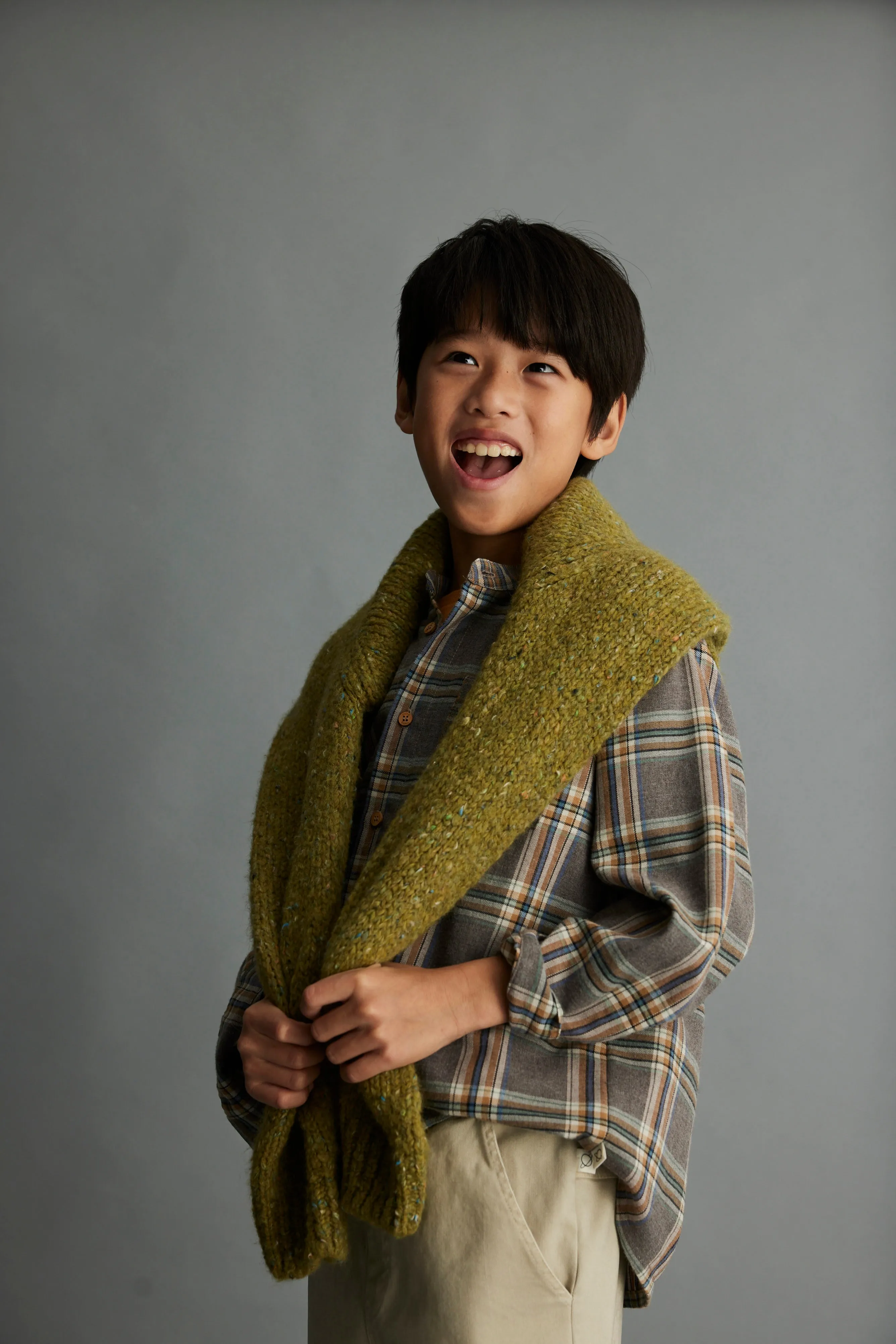 FLECKED TRICOT SWEATER