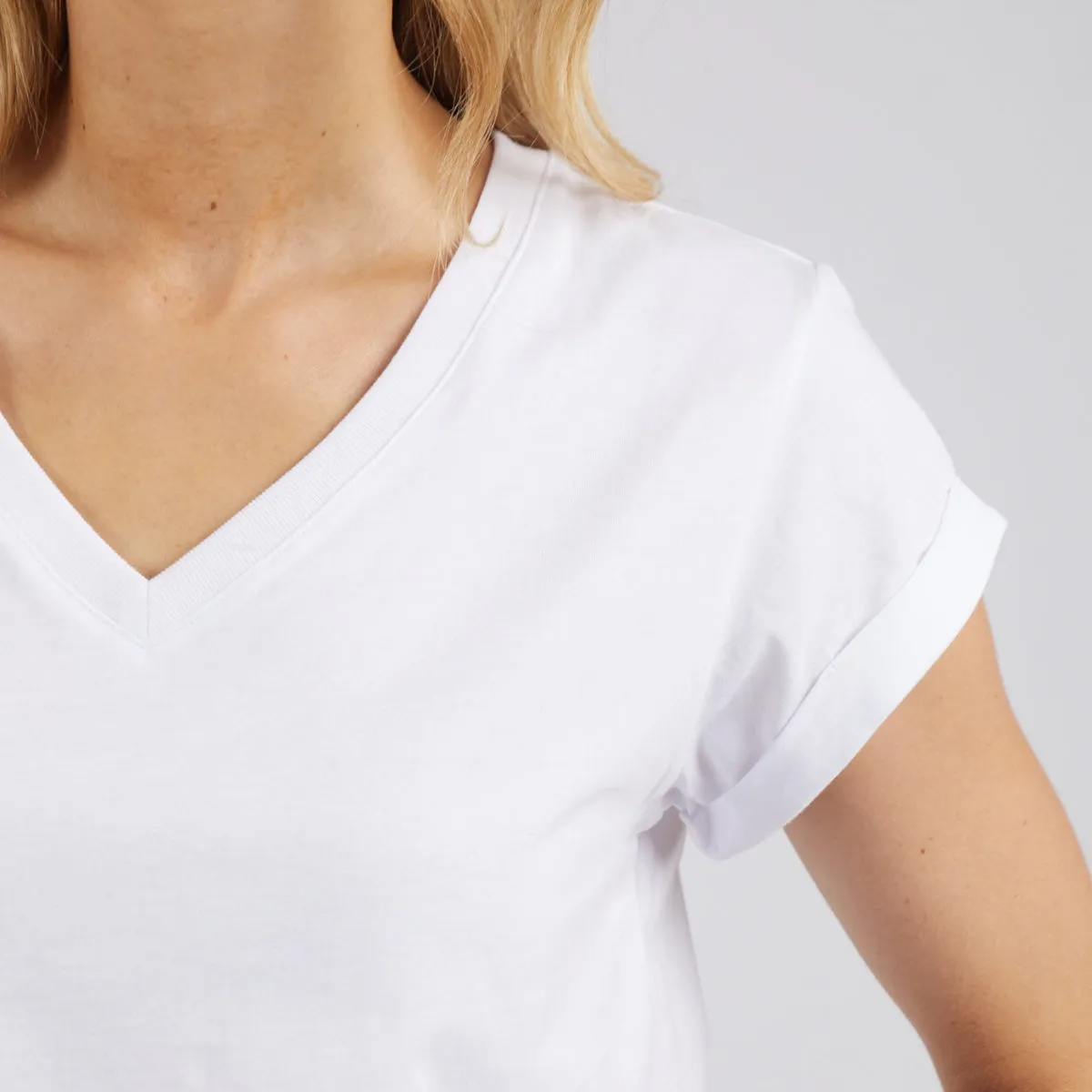 Foxwood Manly V Tee (White)