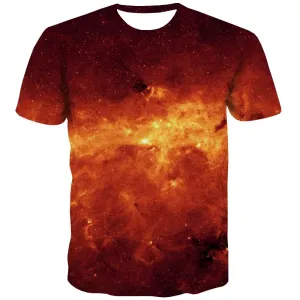 Galaxy T shirts Men Planet T shirts Funny Starry Sky Tshirts Casual Colorful Shirt Print Harajuku Tshirt Printed