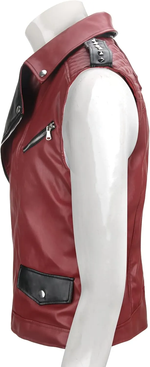 HLENOK Adult Mens Fat Costume Jacket Vest Shirt Pants Belt Full Set Outfit Halloween Cosplay Leather Uniform Suit