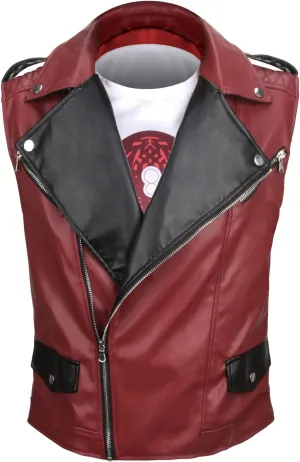 HLENOK Adult Mens Fat Costume Jacket Vest Shirt Pants Belt Full Set Outfit Halloween Cosplay Leather Uniform Suit