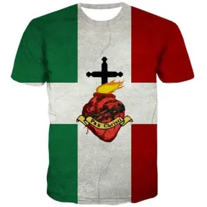 Jesus T-shirt Men Cross Tshirts Casual Flame Tshirts Cool Pax Christi Shirt Print High Quality Tshirt Anime Short Sleeve Hip hop