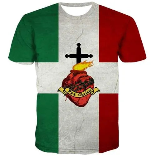 Jesus T-shirt Men Cross Tshirts Casual Flame Tshirts Cool Pax Christi Shirt Print High Quality Tshirt Anime Short Sleeve Hip hop