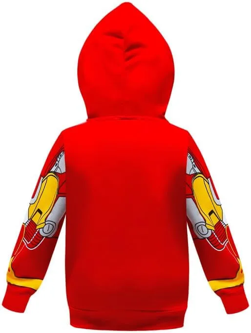 LEMONBABY Little Kids Unisex Boys Girls Superhero Cool Jacket Sweatshirt Hoodie Coat Costume