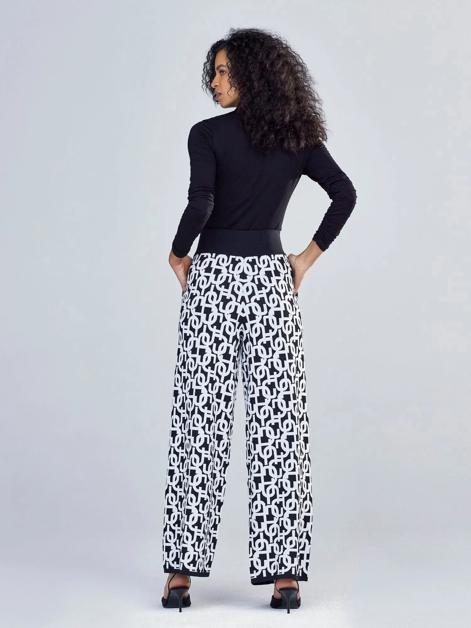 Logo-Print Wide-Leg Pant