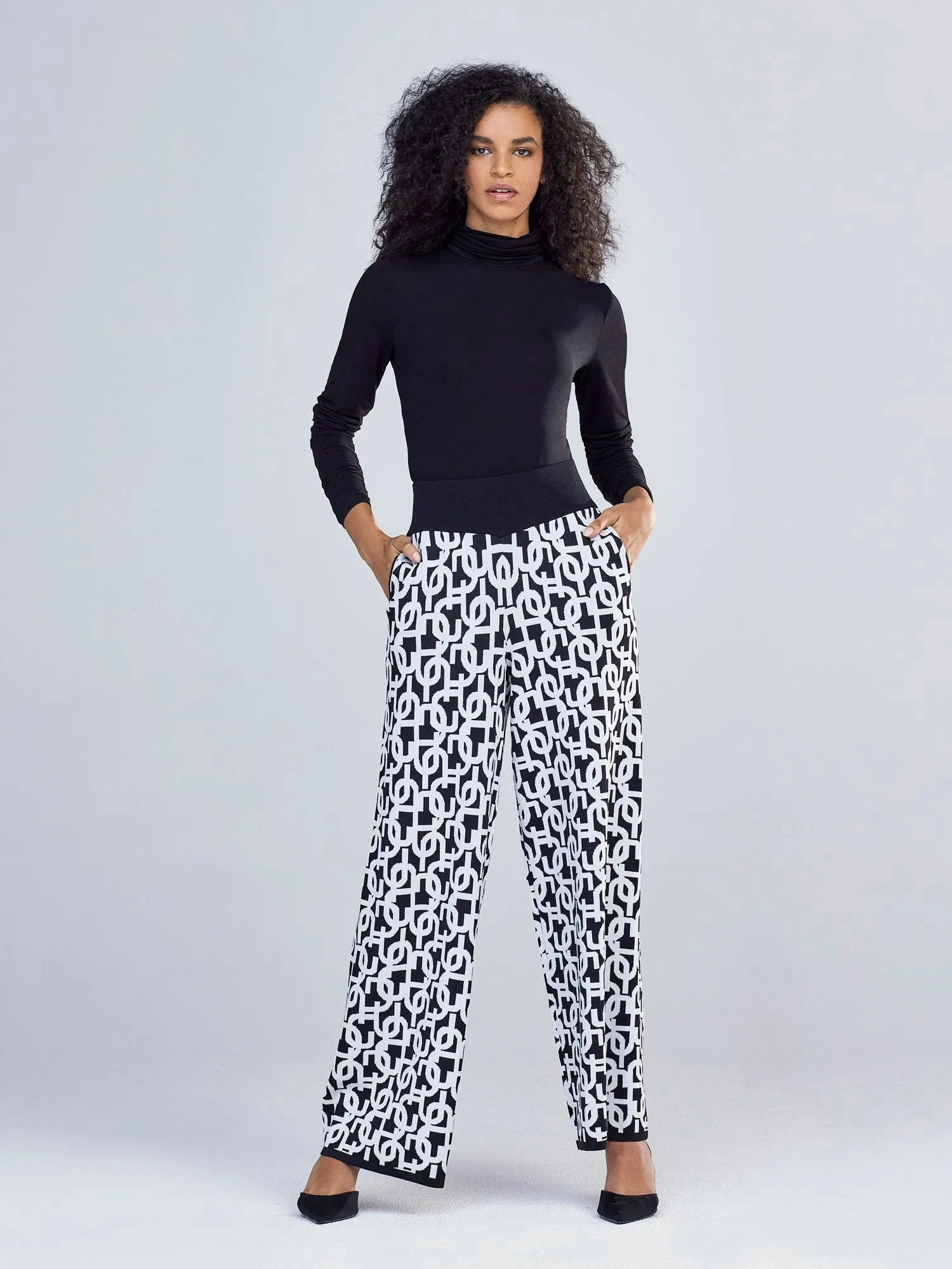 Logo-Print Wide-Leg Pant