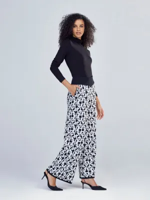 Logo-Print Wide-Leg Pant