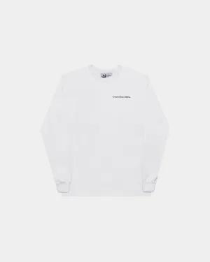 Long Sleeve logo T-shirt - White (Final Sale)