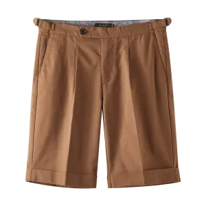 Men Mms-Sizii-Pleat Casual Shorts - Tan