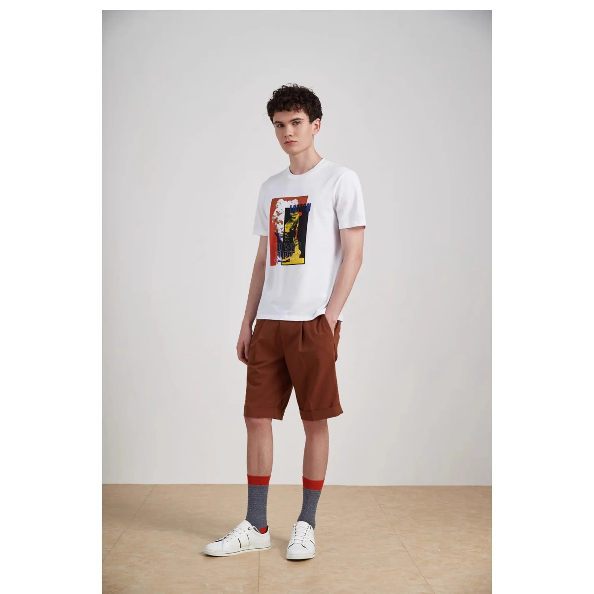 Men Mms-Sizii-Pleat Casual Shorts - Tan