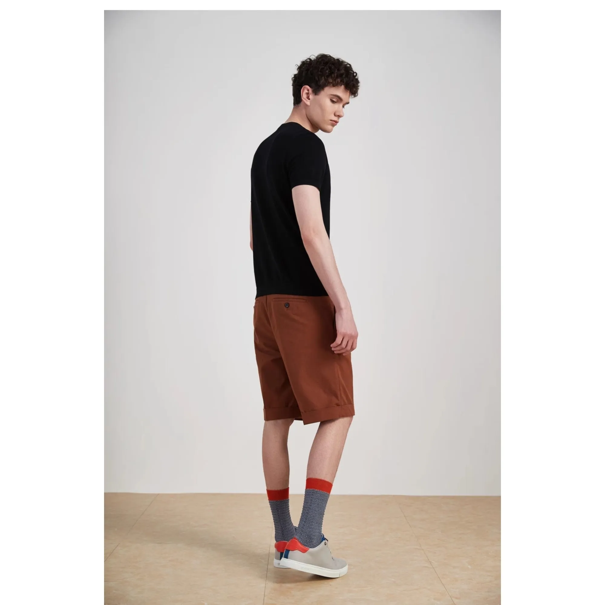 Men Mms-Sizii-Pleat Casual Shorts - Tan