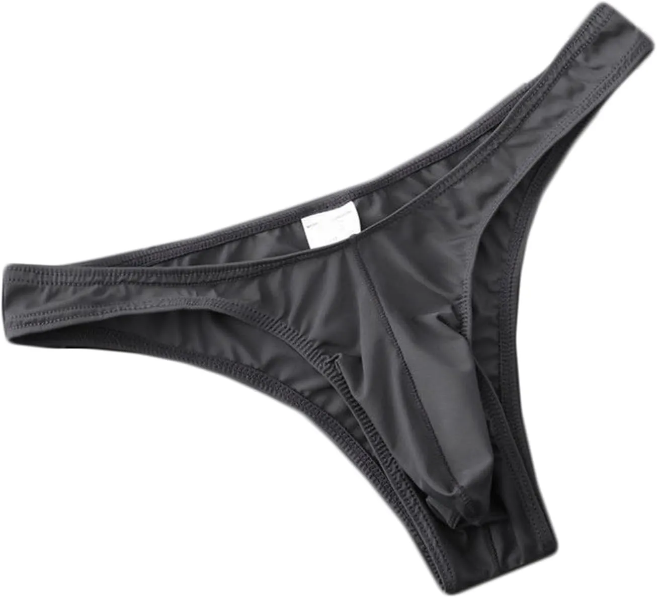 Men's Nylon Thongs Underwear Sexy Low Rise Bulge Pouch Briefs G-String Bikini Swimsuit